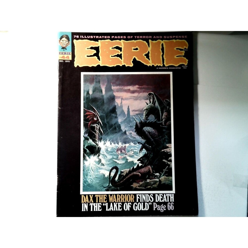 Eerie #44 Dec 1972 Warren Magazine Horror & Monster Comics Vampirella Back Cvr